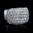 2.60ct Diamond 18k White Gold Wedding Band Ring