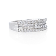 .99ct Diamond 18k White Gold Wedding Band Ring