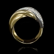 1.45ct Leo Pizzo Diamond 18k Two Tone Gold Ring