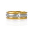 .23ct Men's Diamond Platinum 18k Yellow Gold Wedding Band Ring