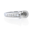 .30ct Diamond 18k White Gold Engagement Ring Tension Setting