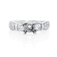 .77ct Diamond Platinum Engagement Ring Setting
