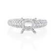 .77ct Diamond 18k White Gold Engagement Ring Setting