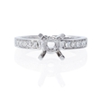 .19ct Diamond 18k White Gold Engagement Ring Setting