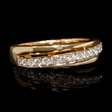 .46ct Diamond 18k Rose Gold Wedding Band Ring