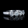 1.41ct Diamond Platinum Five Stone Wedding Band Ring