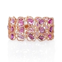 Diamond and Sapphire 18k Rose Gold Bracelet