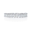 1.54ct Diamond 18k White Gold Princess Cut Wedding Band Ring