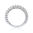 1.54ct Diamond 18k White Gold Princess Cut Wedding Band Ring