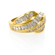 3.60ct Diamond 18k Yellow Gold Ring