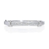 Diamond 18k White Gold Bangle Bracelet