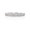Diamond Antique Style Platinum Wedding Band Ring