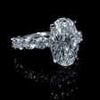 1.55ct Diamond 18k White Gold Eight Stone Common Prong Engagement Ring Setting