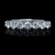1.07ct Diamond 18k White Gold Seven Stone Wedding Band Ring