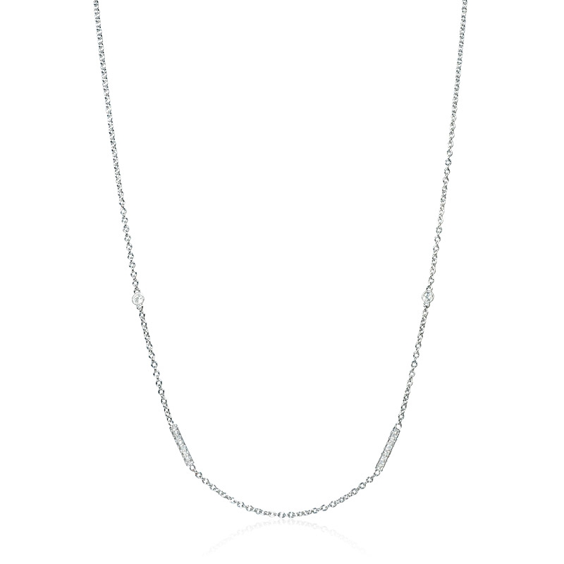 25ct Diamonds By The Yard 18k White Gold Necklace