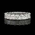 5.75ct Diamond Princess Cut 18k White Gold Eternity Wedding Band Ring