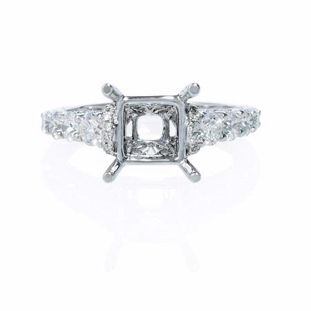 .96ct Diamond 18k White Gold Engagement Ring Setting