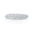 .40ct Diamond Antique Style 18k White Gold Knife-Edge Wedding Band Ring