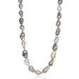Multi-Colored Baroque Pearl Necklace