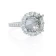 1.16ct Diamond 18k White Gold Halo Engagement Ring Setting
