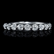 .64ct Diamond 18k White Gold Wedding Band Ring