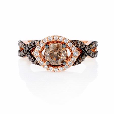 Le Vian Chocolate Diamond 14k Strawberry Gold Ring