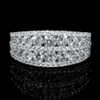 1.78ct Diamond 18k White Gold Five Row Ring