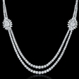 13.61ct Diamond 18k White Gold Necklace
