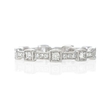 .32ct Simon G Diamond Antique Style 18k White Gold Eternity Ring