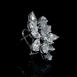 13.46ct Diamond 18k White Gold Cluster Earrings