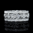 1.17ct Diamond Antique Style 18k White Gold Ring