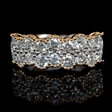 1.54ct Diamond Antique Style 18k Two Tone Gold Ring
