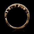 1.54ct Diamond Antique Style 18k Two Tone Gold Ring