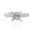 .66ct Diamond Antique Style Platinum Engagement Ring Setting