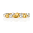 .20ct Diamond Antique Style 18k Two Tone Gold Eternity Ring
