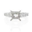 1.16ct Diamond 18k White Gold Engagement Ring Setting