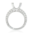 1.47ct Diamond 18k White Gold Double Prong Engagement Ring Setting