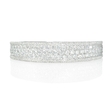 10.30ct Diamond 18k White Gold Bangle Bracelet