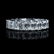 5.60ct Diamond 18k White Gold Eternity Wedding Band Ring