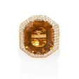 .30ct Diamond, Yellow Sapphire and Citrine 18k Yellow Gold Ring