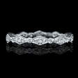 .39ct Diamond Antique Style 18k White Gold Eternity Ring