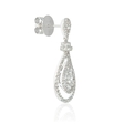 2.21ct Diamond 18k White Gold Dangle Earrings