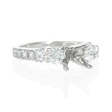 .76ct Diamond Platinum Engagement Ring Setting
