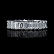 4.95ct Diamond 18k White Gold Eternity Wedding Band Ring