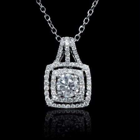 .99ct Diamond 18k White Gold Pendant