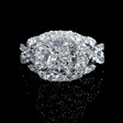 1.18ct Diamond 18k White Gold Halo Engagement Ring Setting