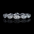 .43ct Diamond Antique Style 18k White Gold Eternity Ring
