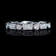 .64ct Diamond Antique Style 18k White Gold Ring