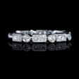 .64ct Diamond Antique Style 18k White Gold Ring