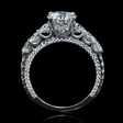 1.35ct Diamond Antique Style Platinum Engagement Ring Setting